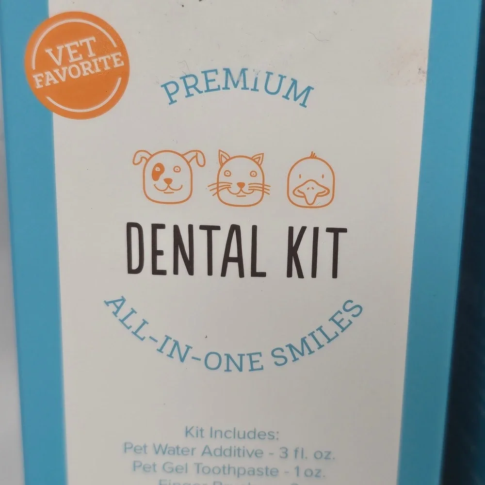 3 Pack Oxyfresh Premium Pet Dental Kit All-In-One Smiles Additive Gel Brush